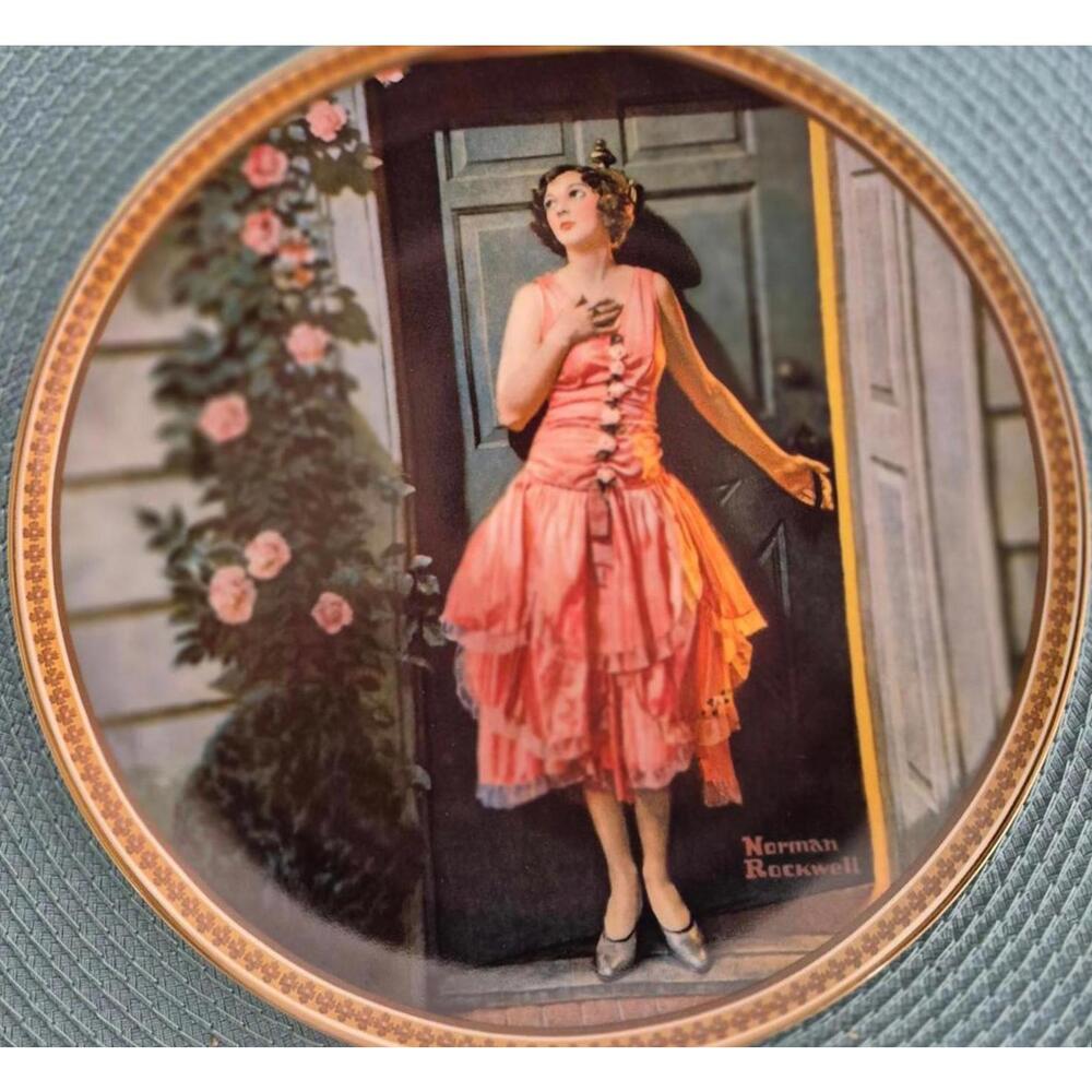 Norman Rockwell Limited Edition Plate - 1983 - "Standing in the Doorway"